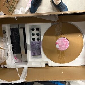 Black and Silver Electric Cooktop - Unknown Brand